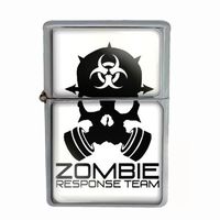 Wind Proof Dual Torch Refillable Lighter Zombie Design-006