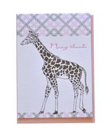 Delphine Baby Giraffe Letterpress Note Card Set, Letterpressed Cards and Envelopes, 6-Count