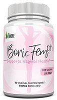 Boric Acid Vaginal Suppositories - 30 Count, 600mg (Recommended Dosage) - 100% Pure Made in USA