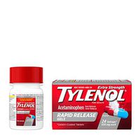 Tylenol Extra Strength Rapid Release Gels with Acetaminophen, Pain Reliever & Fever Reducer, 24 ct