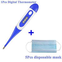 Sofunii LCD Digital Thermometer, Rectal and Oral Thermometer for Infants and Adults, high-Precision Thermometer for Measuring Fever, Fast and Accurate Readings(Random Color）