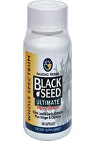 Amazing Herbs Black Seed Ultimate with Garlic, Ginger, Cayenne Capsules, 100 Count