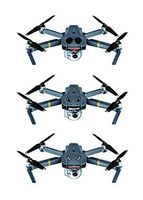 JS Artworks Vinyl Skin Sticker DJI Mavic pro 3M Shark Accessory Quad Drone Spark Phantom 4 Racing Stripe