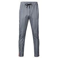 gsb-FFuxk Men's Pencil Pants Sprite Print Ankle-Length Stretch Waistband Drawstring Boys Sport Daily Casual Trousers (XXL, Gray)