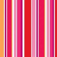 Hearts & Stripes Valentine Paper Beverage Napkins 18 Per Pack