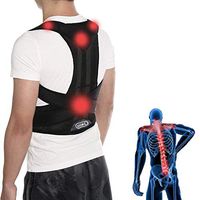 ZSZBACE Different Sizes Back Brace Posture Support Belt- Hunchback Posture Corrector for Men and Women- Relieve Lower Back Pain (S)