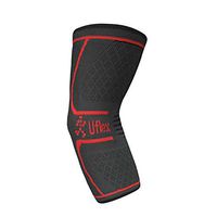 Uflex Elbow Compression Sleeve for Women & Men- Brace for Injury Recovery, Tendonitis, Bursitis, Weightlifting, Golf, Tennis, Basketball- Single Wrap