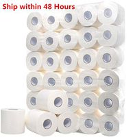 Fulijie White Ultra Soft & Thick 4-Ply Toilet Paper - 1-Pack of 10 Rolls, Environmental Friendly Recycled Tissue, 220 Sheets per Roll