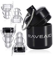 RaveAid High Fidelity Earplugs - Concert Earplugs, for Musicians, Concerts, Motorcycle Riders, Rave Music, Festival, Acoustic Vibes - HiFi, Best Noise Reducing, Musician"Earpeace", Noise Reduction