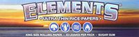 Elements King Size Slim Connoisseur Ultra Thin Rice Rolling Papers and Tips 3 Packs