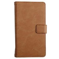 Yagghe Leather Wallet Flip Cover Universal Smartphone Protective Case for iPhone, Huawei Mate, Samsung Galaxy, BLU Electronic Cigarettes, JUUL Vape Travel Storage Case (Brown)