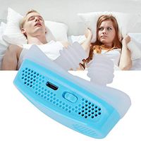 Anti-snore Nose Purifier,Anti-snore Device Electronic Anti-snore Nose Mouthpiece Adjustable Mouth Night Guard, Sleep Aid Device Mouthpiece for Men and Women(Blue)