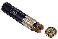 Personalized Travel Humidor in Black Matte with Free Engraving