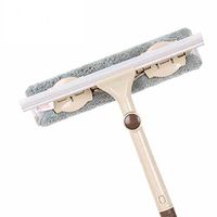 Universal glass squeegees stainless steel with double rod wiper