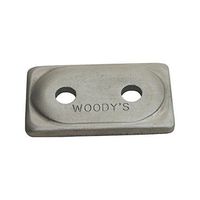 Woodys Double Digger Aluminum Support Plates - Natural - 5/16in. Thread ADD2-3775-B by Woody's