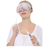 EYEHELP Heated Eye Mask with USB Temperature Control and Timing Eyeshade Lavender Flavor Scented Silk Night Sleeping Hot Steam Eye Cover (Gray)