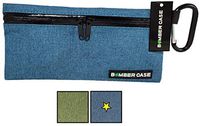 BOMBER CASE - Medium Smell Proof Pouch, Odor Proof Zipper Bag, Carbon Lined, Storage Case Container, 2 Colors (Blue)