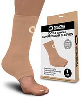 Ankle Brace Compression Sleeve for Men & Women (1 Pair) - BEST Ankle Support Foot Braces for Pain Relief, Injury Recovery, Swelling, Sprain, Achilles Tendon Support, Heel Spur, Plantar Fasciitis Socks