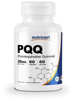 Nutricost PQQ (Pyrroloquinoline Quinone) 20mg, 60 Capsules - High Quality, Veggie Capsules, Non-GMO, Gluten Free