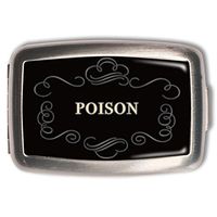 Retro-a-go-go! Poison Pill Box Vitamin Holder Pill Case