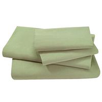 1800 COMFORT SUPER SOFT VIVID BED SHEET SET FLAT FITTED DEEP POCKET SHEETS 4PC/Sage/California King