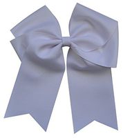 Funny Girl Designs Extra Large Classic Uniform Cheer Bow - Choose Your Color! (White)