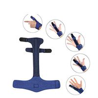 FINGER SPLINT Extension Splint for Trigger Aluminum Rod, Finger Support Splint for Women and Men Suitable for All Straight Bending or Tenosynovitis Fingers,Blue