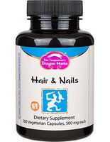 Dragon Herbs Hair & Nails -- 500 mg - 100 Vegetarian Capsules