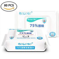 75% Alcohol Disinfectant Cotton Slices, Sterile Alcohol Prep Pads Gauze Pads Individually Wrapped Swap Pad Wet Wipe for Outdoor Skin Cleaning Care 10 Packs,100Wipes