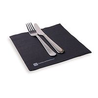 Restaurantware RWA0120 Paper, 2 Ply Napkins, Disposable Napkins-Black-16 x 16"-Luxnap Micropoint-1800ct Box, 1800 count, Black