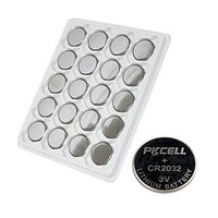 PK Cell 3V CR2032 ECR2032 Button Coin Cell Battery,  20 Pieces