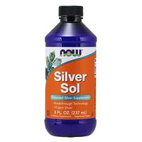 NOW Supplements, Silver Sol 10 PPM with Elemental Silver and Deionized Water, Liquid, 8-Ounce