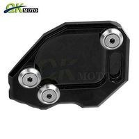 Frames & Fittings Motorcycle Side Stand Pad Enlargement Plate Kickstand Extension CNC for BMW F800GS F 800 GS F 800GS 2008 2009 2010 2012 2015 - (Color: Black)