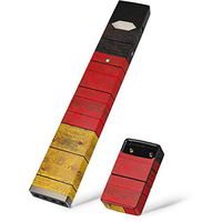 Skinit Decal Wrap for Juul E-Cigarette - Originally Designed German Flag Dark Wood Design