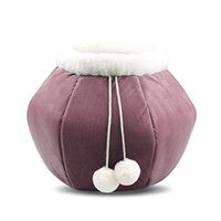 2 in1 Foldable Pet Cat Dog Cartoon Bed/Cave/Perch/Hideout/Cushion/Nest Warming, Cat Kennel With Soft Mat - Portable, Washable, Cute, Cosy- Sleeping Bag Basket