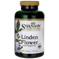Swanson Linden Flower Immune System Cardiovascular Healthy Stress Response Support Herbal Supplement 500 mg 180 Capsules (Caps)