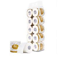 10 Rolls Toilet Paper Clean Toilet Tissue Bulk Rolls Bathroom White Soft 3 Ply Standard Rolls Bulk Tissue