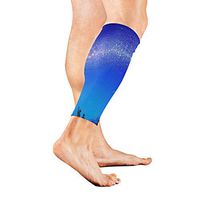 Calf Sleeve Starry Night Meteor Protective Guard for Men Women - Basketball Football Run (1 Pair)