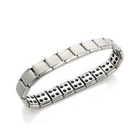Men Titanium 80 Power High Purity Germanium Stones Magnetic Therapy Bracelet