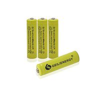GEILIENERGY Solar Light Batteries AA Size NiCd AA 600mAh 1.2V Rechargeable Battery for Solar Lamp(Pack of 4)