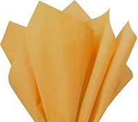 Flexicore Packaging Harvest Gold Gift Wrap Tissue Paper | Size: 15 Inch X 20 Inch | Count: 10 Sheets | Color: Harvest Gold