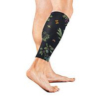 Calf Guard Sleeves Flower Leaf Nature Plant Sports Calves Guards Sleeves for Running, Basketball, Baseball, Football