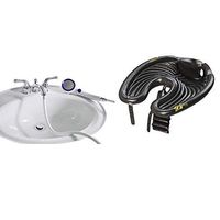 SmarterFresh Sink Hose Sprayer Attachment, Hair Washing Handshower Faucet Rinser Extension for Utility Room, Bathroom, Laundry Tub (Sink Hose Sprayer with Mobile Salon)