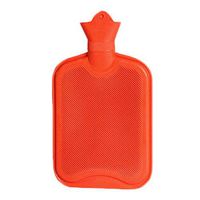 1 Liters Natural Rubber Hot Water Bottle, Red