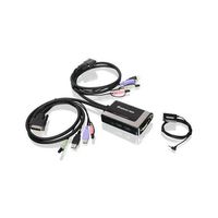 IOGEAR GCS932UB 2-Port USB Cable KVM Switch with Audio and Mic.