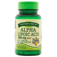 Nature's Truth Alpha Lipoic Acid 300 mg Plus Biotin Optimizer Quick Release Capsules - 60 ct, Pack of 2