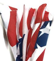 Printed Tissue Paper for Gift Wrapping with Red, White & Blue Patriotic Flag Design, Decorative Tissue Paper - 24 Large Sheets, 20x30