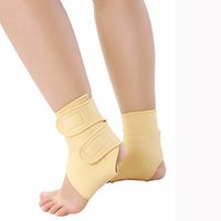 (Yellow)2 pcs Elastic tourmaline magnetic therapy Ankle Brace Support Band Sports Gym Protects Therapy shoes ankle protector