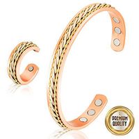 Zuly Twisted Therapy Magnetic Original Healing Pure Copper Ring for Women and Men Magnetic Pain Relief for Arthritis, Carpal Tunnel, Joint Pain Relief Pure Copper Ring with Adjustable Size