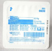 Curity Gauze Sponge 4" x 4" 12-Ply PK of 10/tray  - Single Tray Only